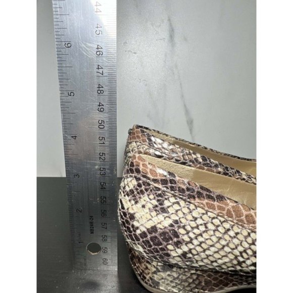 Bandolino Loafer Flats Women 6M Snakeskin Brown Slip On Leather - Picture 4 of 8